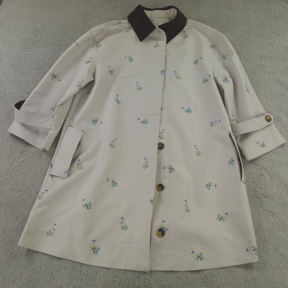 Sleeper Coat Floral Trench Corduroy Trim